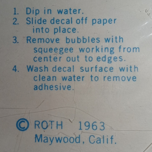 Ed Roth Drag Fink Original 1963 Roth Studios Decal - Picture 4 of 4